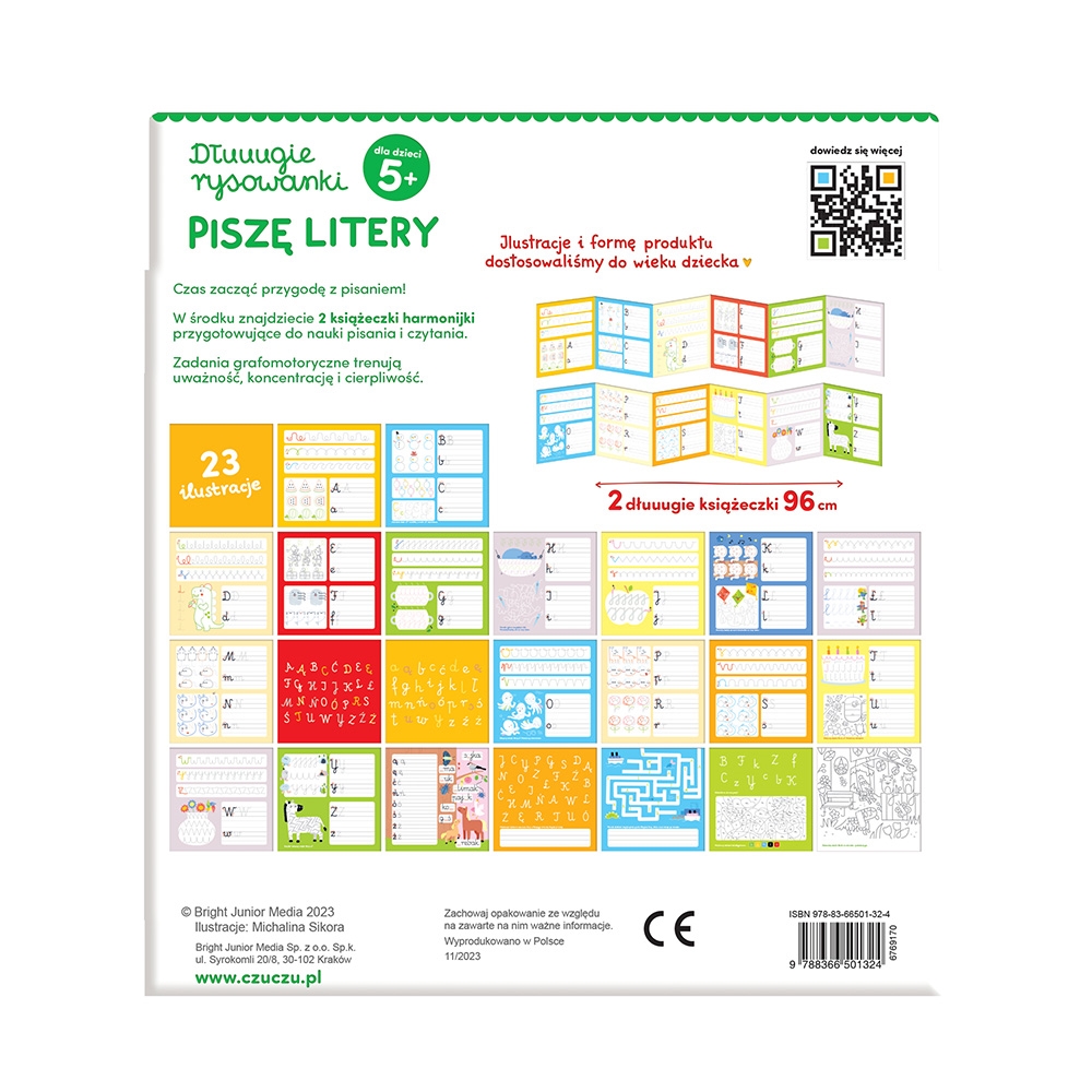 CZUCZU DŁUGIE RYSOWANKI PISZĘ LITERY