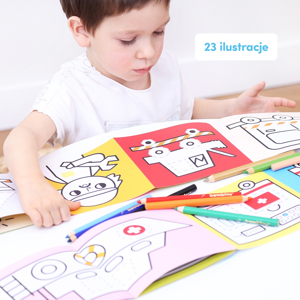 CZUCZU DŁUGIE RYSOWANKI POJAZDY W PRACY