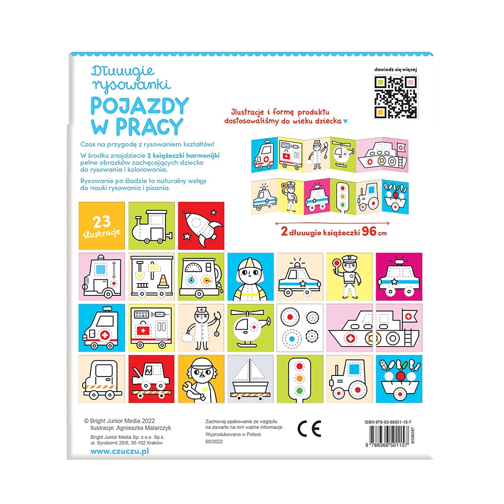 CZUCZU DŁUGIE RYSOWANKI POJAZDY W PRACY