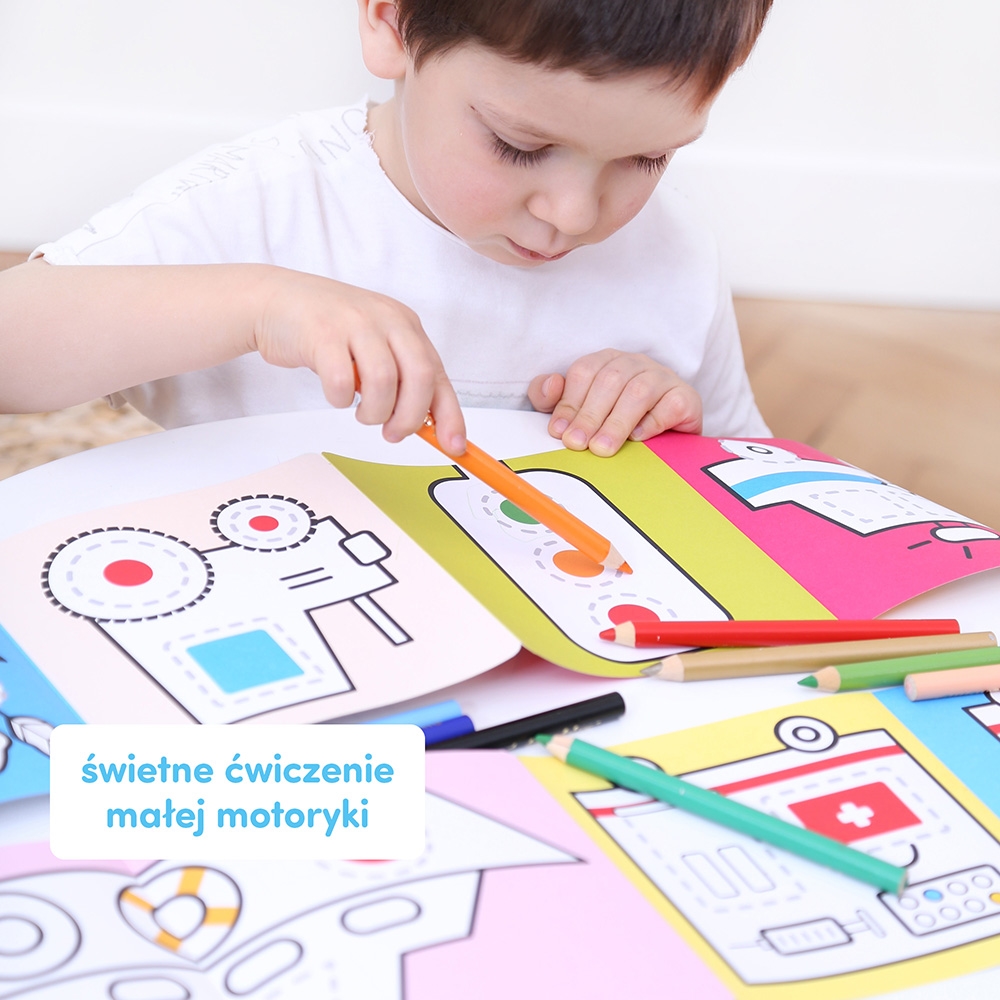 CZUCZU DŁUGIE RYSOWANKI POJAZDY W PRACY