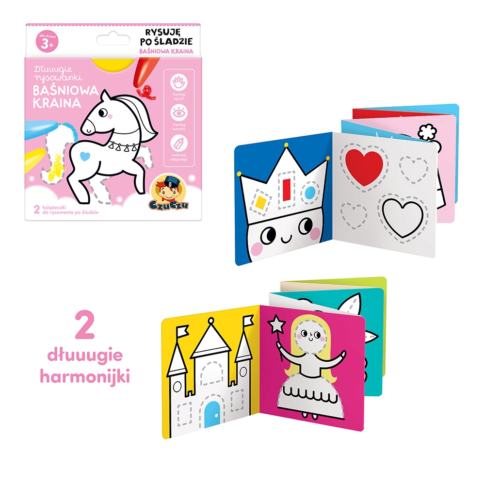CZUCZU DŁUUUGIE RYSOWANKI BAŚNIOWA KRAINA 3+