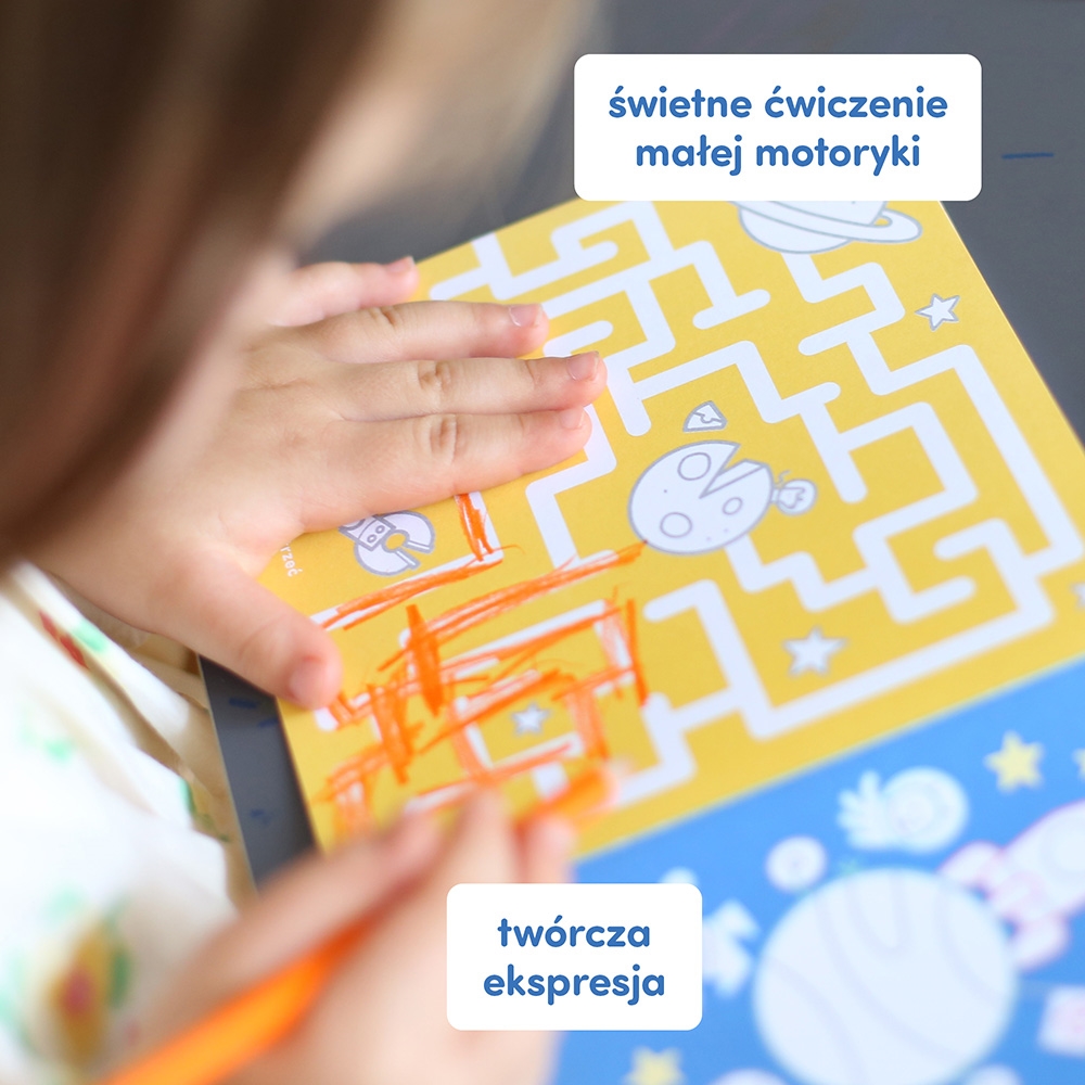 CZUCZU DŁUUUGIE KOLOROWANKI KOSMOS