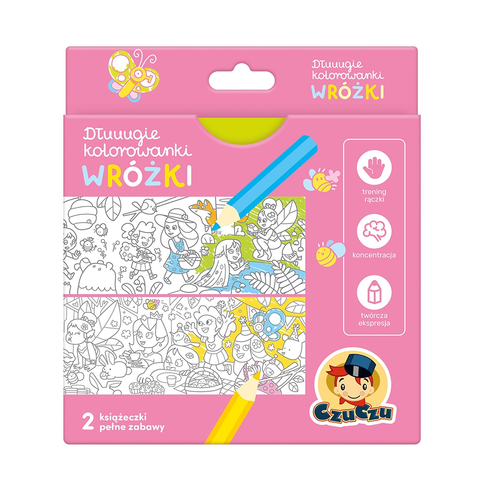 CZUCZU DŁUUUGIE KOLOROWANKI WRÓŻKI