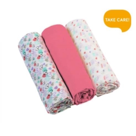 BABYONO PIELUSZKI MUŚLINOWE 3-PAK 348/02