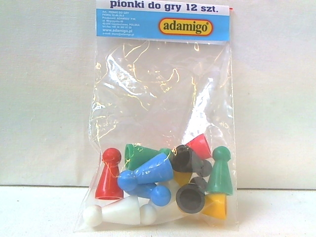 PIONKI DO GRY KPL. 12SZT