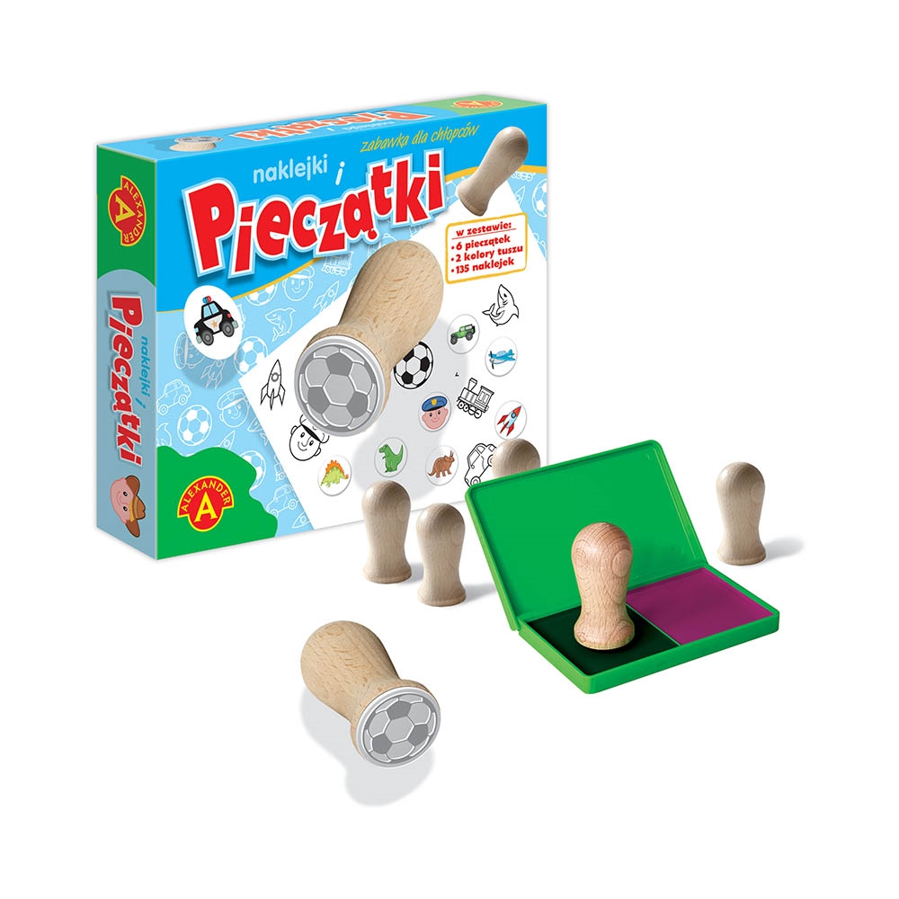 PIECZĄTKI I NAKLEJKI ZABAWKA DLA CHŁOPCÓW