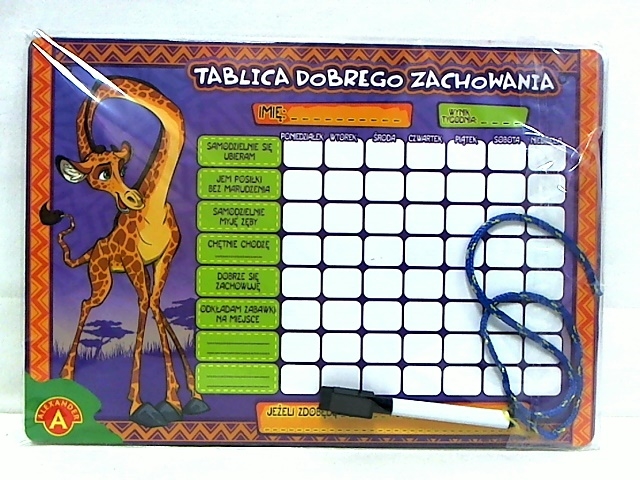 TABLICA DOBREGO ZACHOWANIA MAŁA