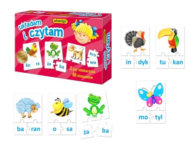 Układam i czytam - gra edukacyjna 06618