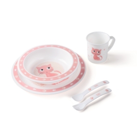 CANPOL PLASTIKOWY ZESTAW OBIADOWY KOTEK