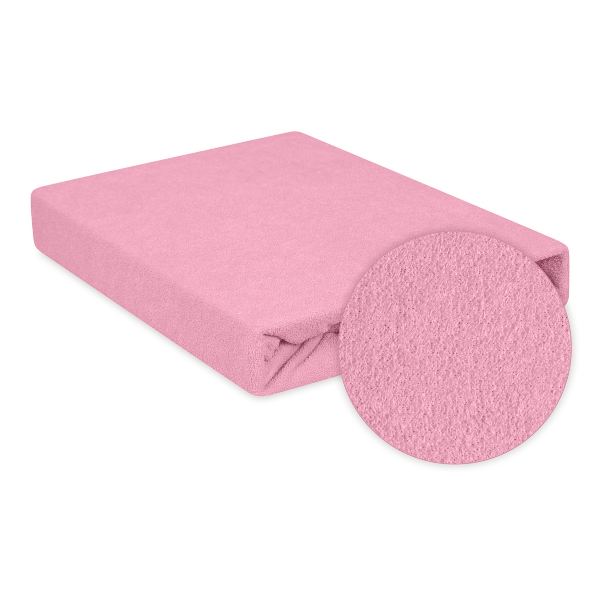 BABY MATEX PRZEŚCIERADŁO FROTTE Z GUMĄ PREMIUM RÓŻ