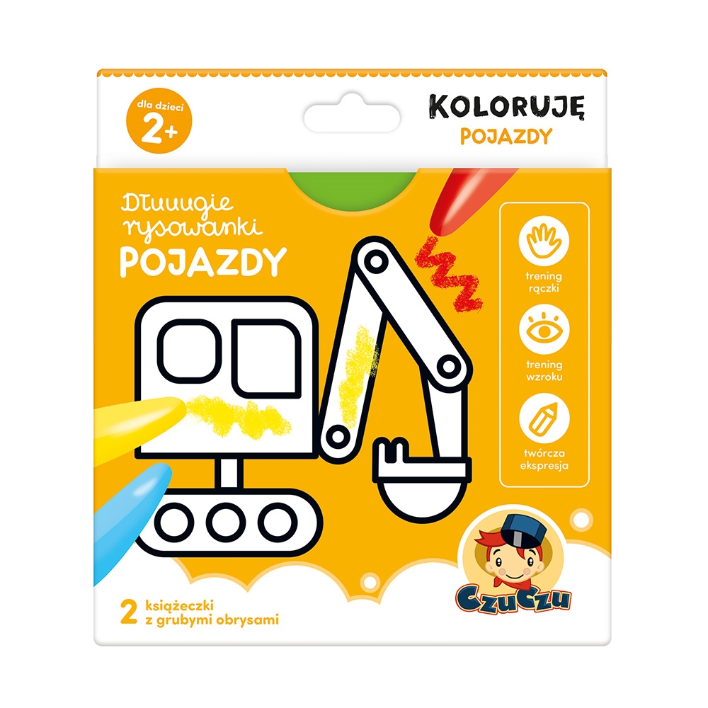 CZUCZU DŁUGIE RYSOWANKI POJAZDY KOLORUJĘ