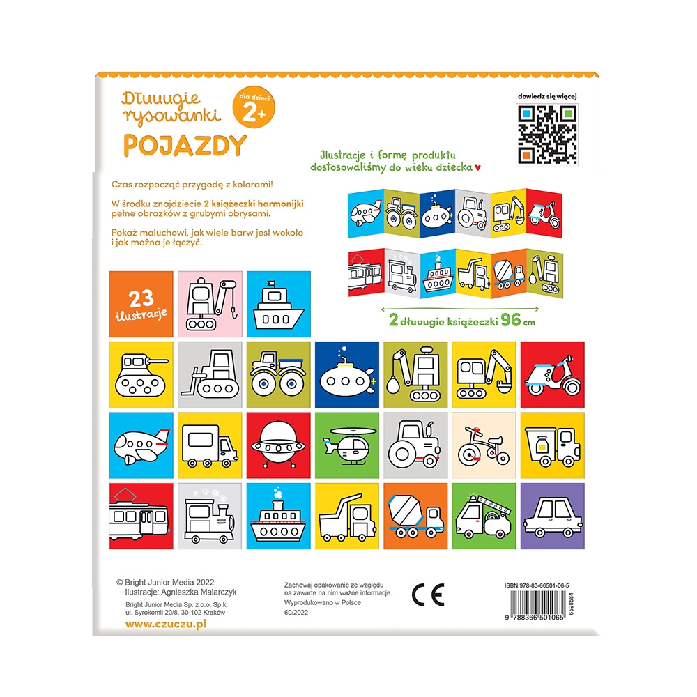 CZUCZU DŁUGIE RYSOWANKI POJAZDY KOLORUJĘ