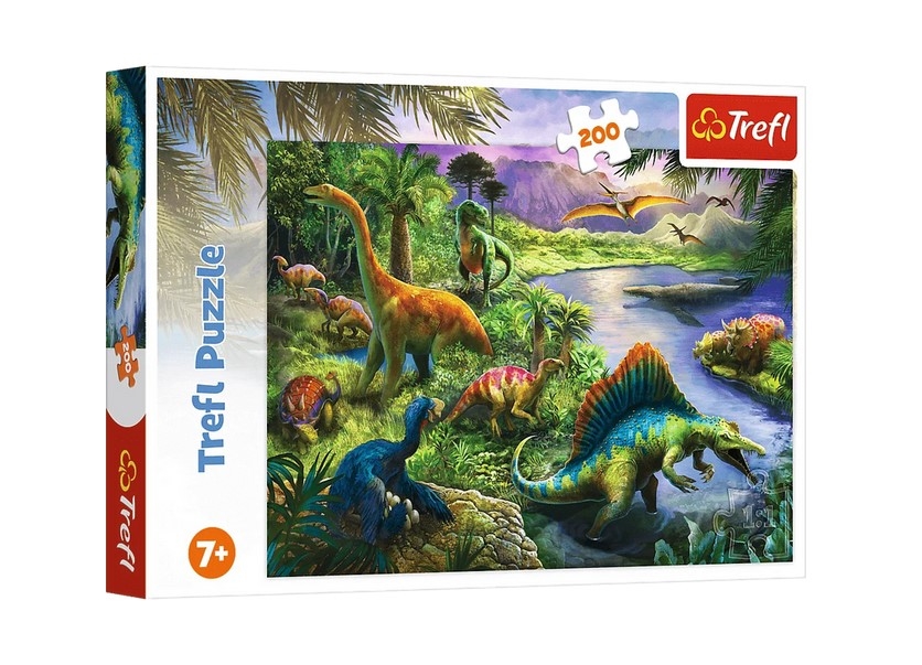 Puzzle 200 el. Drapieżne Dinozaury Trefl 13281
