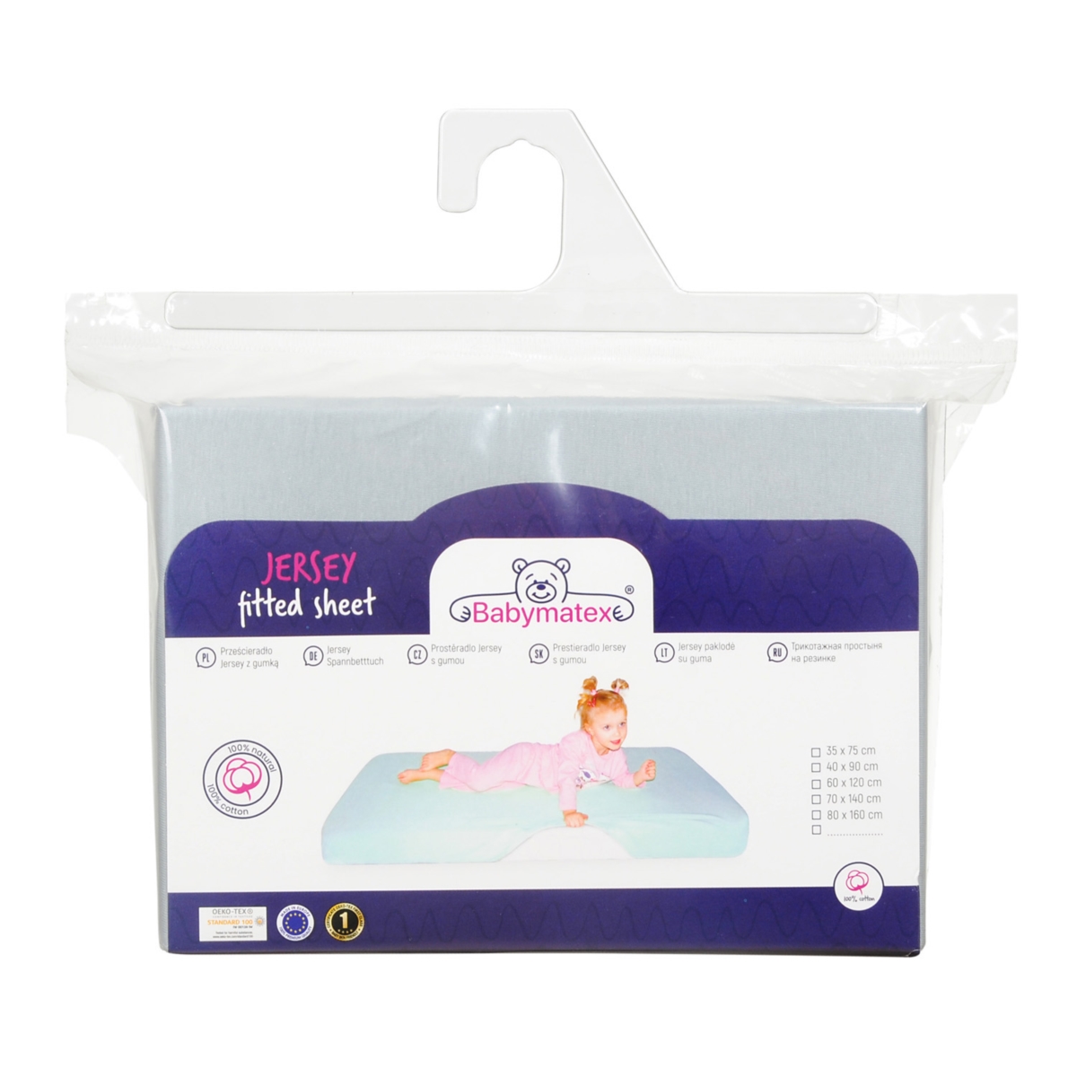 MULTITEX PRZEŚCIERADŁO JERSEY NA MATERACYK 90*40