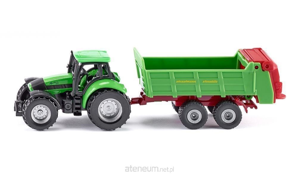 SIKU 1673 TRAKTOR Z PRZYCZEPĄ