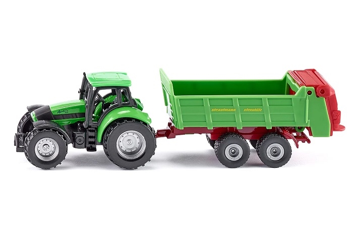 SIKU 1673 TRAKTOR Z PRZYCZEPĄ