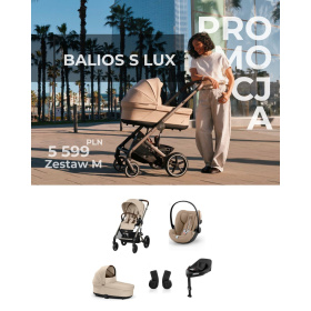 CYBEX ZESTAW BALIOS S LUX ALMOND BEIGE M