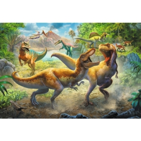 PUZZLE 160 DINOZAURY WALCZĄCE