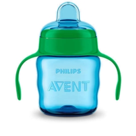 AVENT KUBEK Z USTNIKIEM 6M+, 200ML NIEBIESKI 551/0