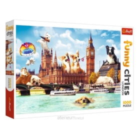 PUZZLE TREFL 1000 PSY W LONDYNIE