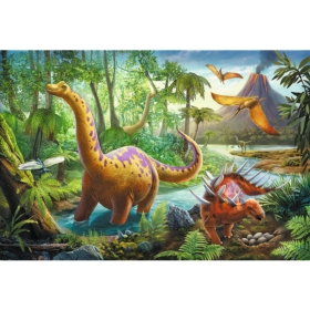 PUZZLE 60 WĘDRÓWKA DINOZAURÓW