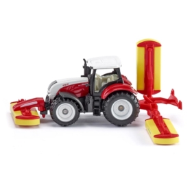 SIKU 1672 TRAKTOR STERY Z KOSIARKĄ