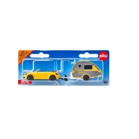 SIKU 1629 AUTO Z PRZYCZEPĄ CAMPINGOWĄ BLISTER