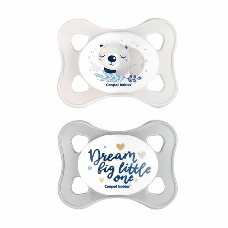 CANPOL SMOCZEK  0-2 GREY MINI 23/910