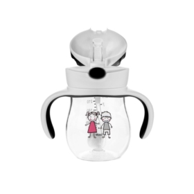 AKUKU BIDON ZE SŁOMKĄ GREY