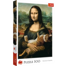 TREFL - PUZZLE 500 - MONA LISA I KOT MRUCZEK 37294