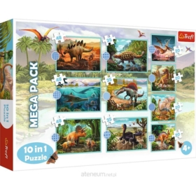 TREFL - PUZZLE 10w1 - W ŚWIECIE DINOZAURÓW - 90390