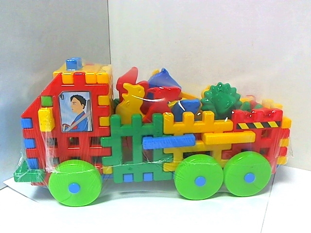 KLOCKI KONSTRYKCYJNE - CIĘŻARÓWKA ZE ZWIERZĘTAMI