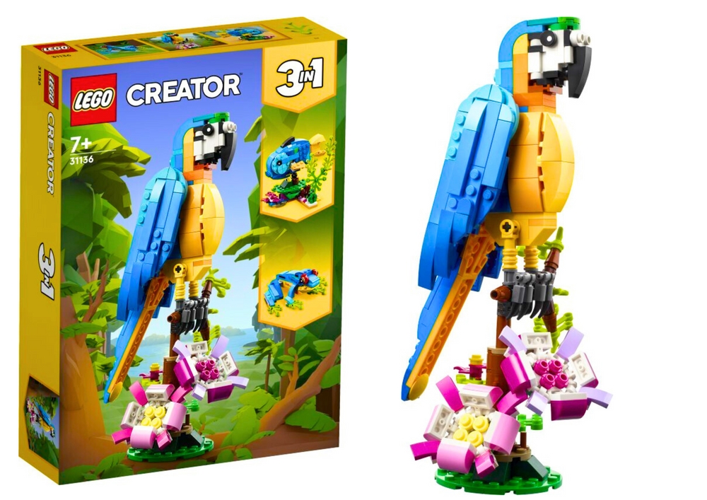 Klocki LEGO CREATOR Egzotyczna Papuga 253 Elementy