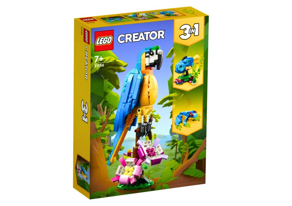Klocki LEGO CREATOR Egzotyczna Papuga 253 Elementy