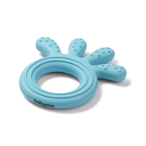 BABYONO GRYZAK SILIKONOWY OCTOPUS NIEBIESKI