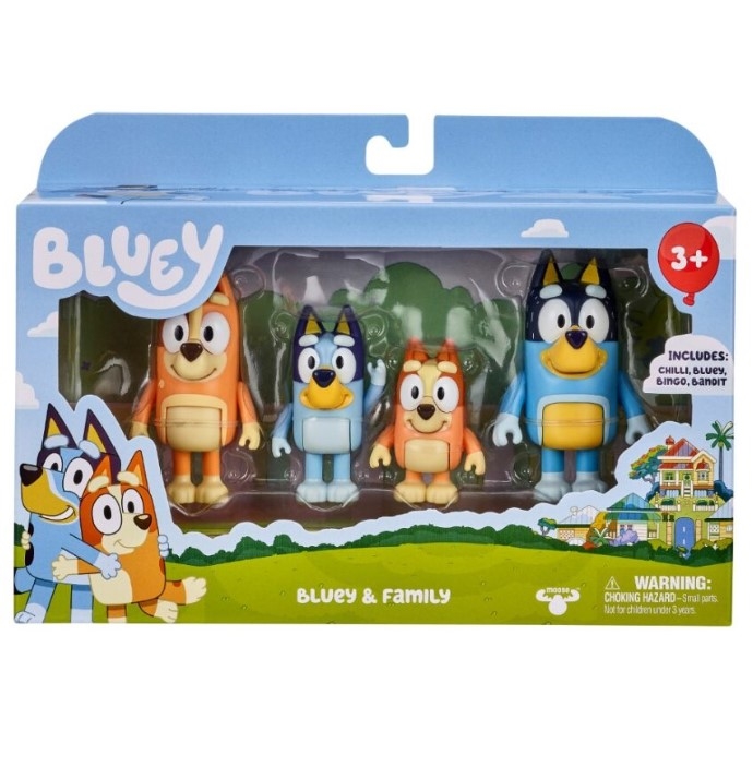 BLUEY - FIGURKI 4 SZTUKI