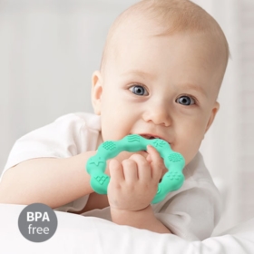 BABY ONO GRYZAK SILIKONOWY RING MIĘTOWY