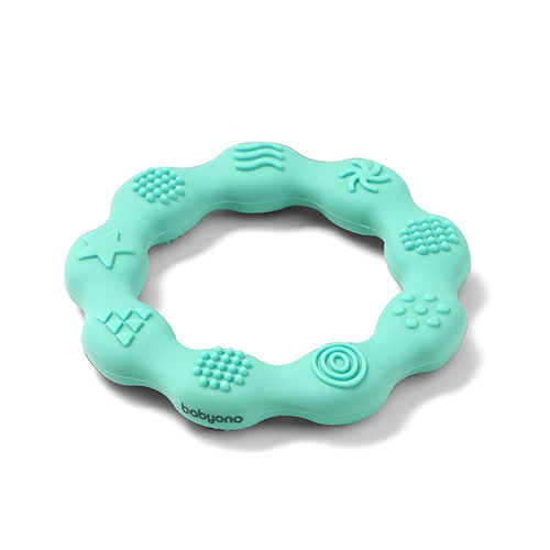 BABY ONO GRYZAK SILIKONOWY RING MIĘTOWY