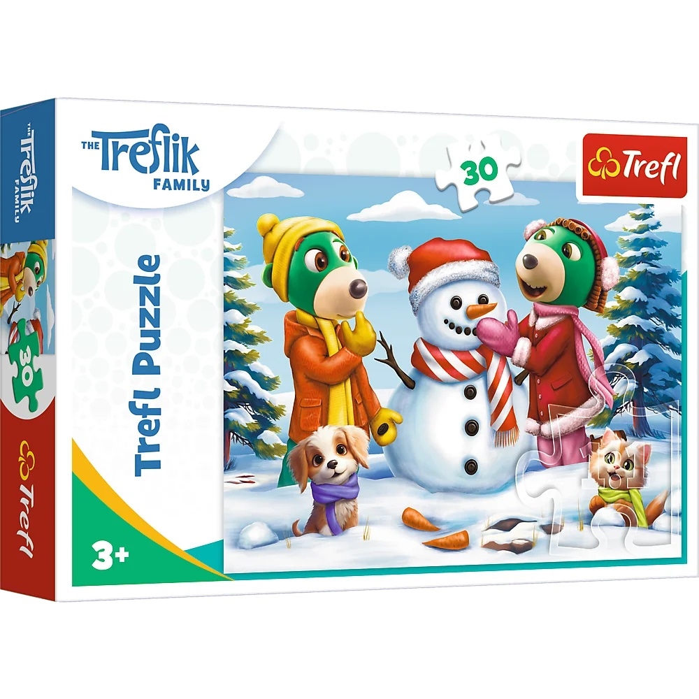 TREFL PUZZLE 30 ZIMOWE ZABAWY TREFLIKÓW 18300