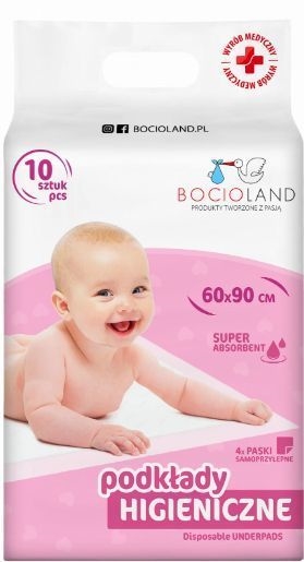 BOCIOLAND PODKŁAD JEDNORAZOWY 10SZT 60X90