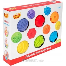 SMILY PLAY PIŁKI SENSORYCZNE 6SZT.