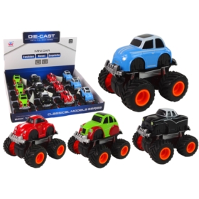 Metalowe Autko Duże Koła Różne Wzory HXHG08