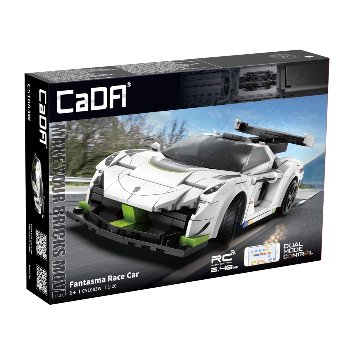 KLOCKI CADA RACE CAR