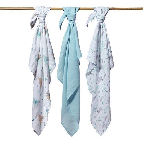 BABYONO PIELUSZKI BAMBUSOWE 3-PAK 397/12