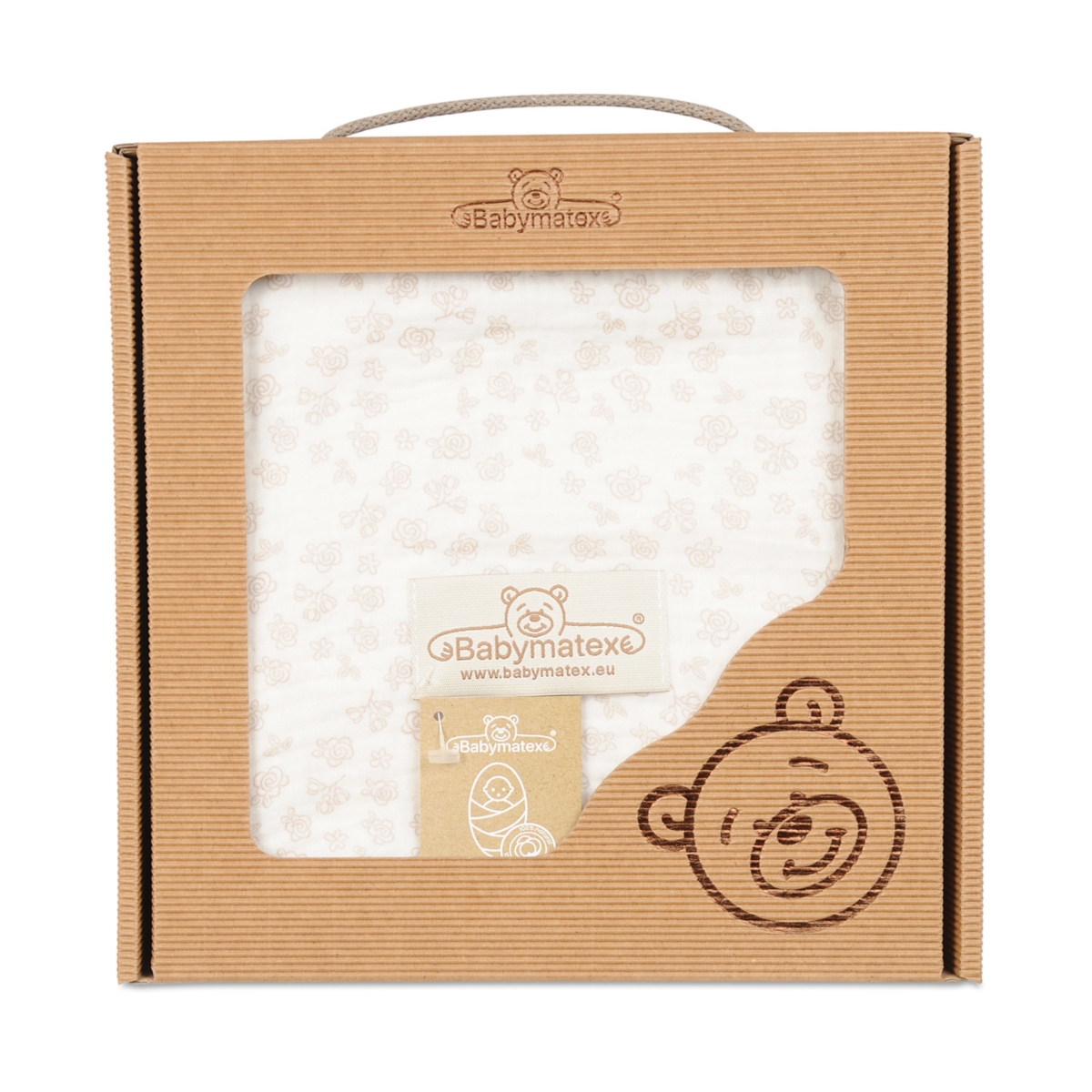 BABY MATEX KOCYK-OTULACZ MUŚLIN W PUDEŁKU 80X120