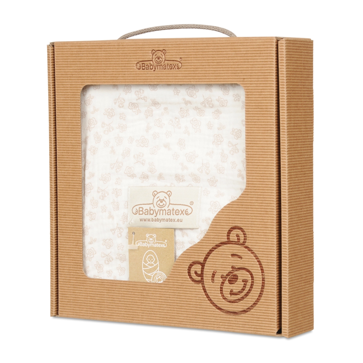 BABY MATEX KOCYK-OTULACZ MUŚLIN W PUDEŁKU 80X120