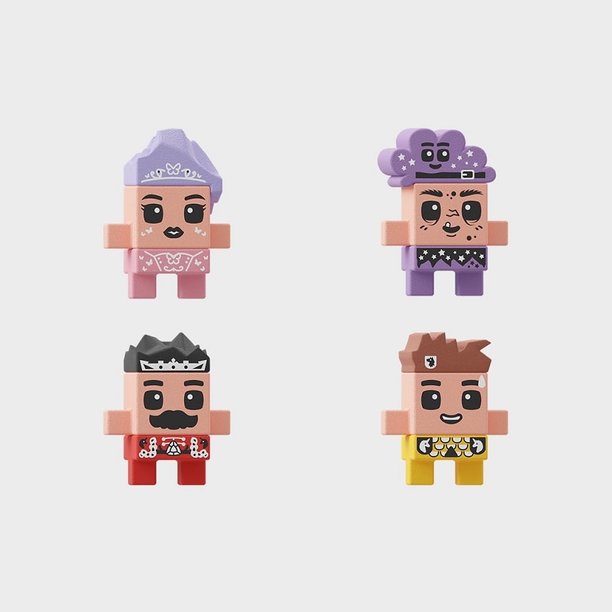 MARIOINEX KLOCKI WAFLE MINI KSIĘŻNICZKI