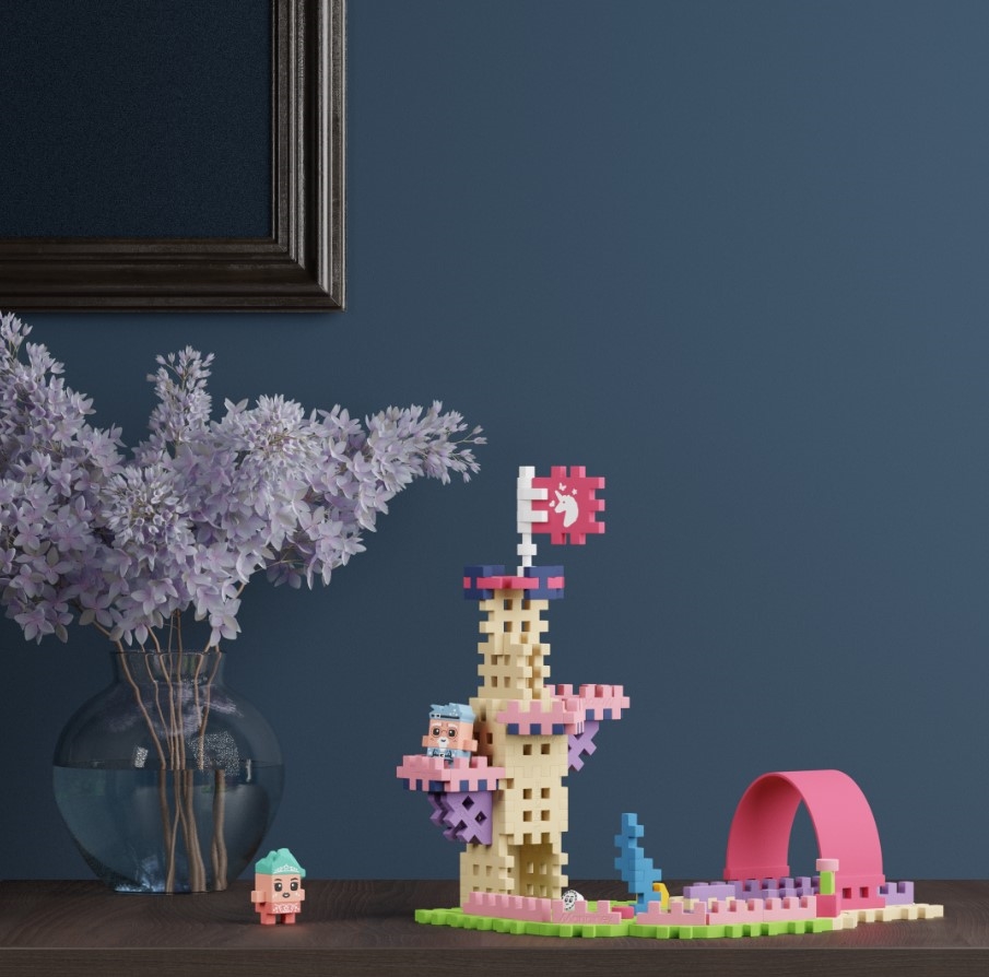 MARIOINEX KLOCKI WAFLE MINI KSIĘŻNICZKI