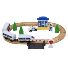 Drewniany Tor Kolejowy Pociąg Kolejka Tory Akcesor