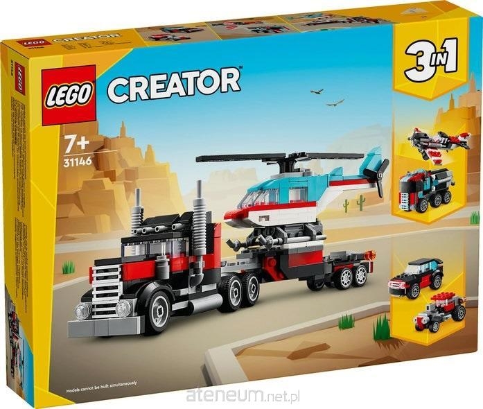 Klocki LEGO CREATOR Ciężarówka Z Platformą I Helik